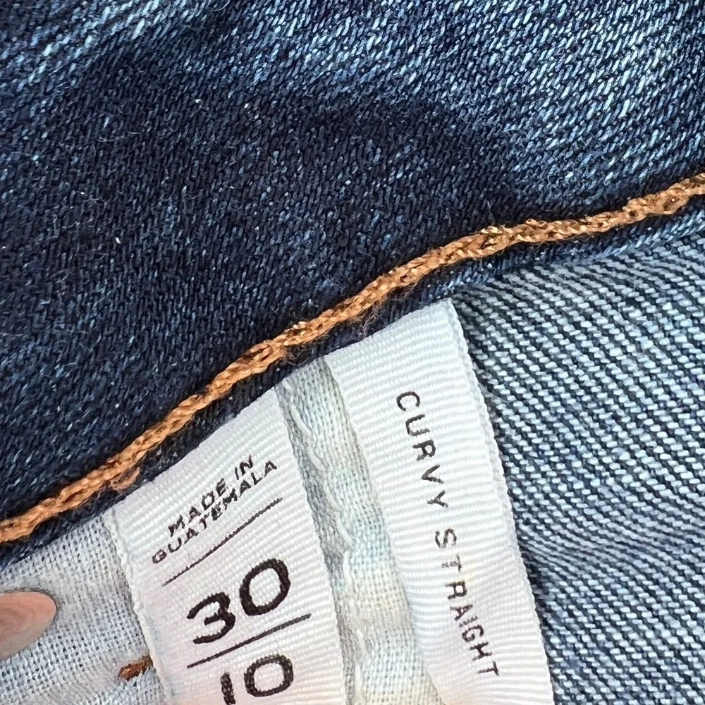 Loft Jeans Bundle Curvy Straight Modern Straight Raw Hem Cuffed size 10 / 30 - Picture 7 of 16